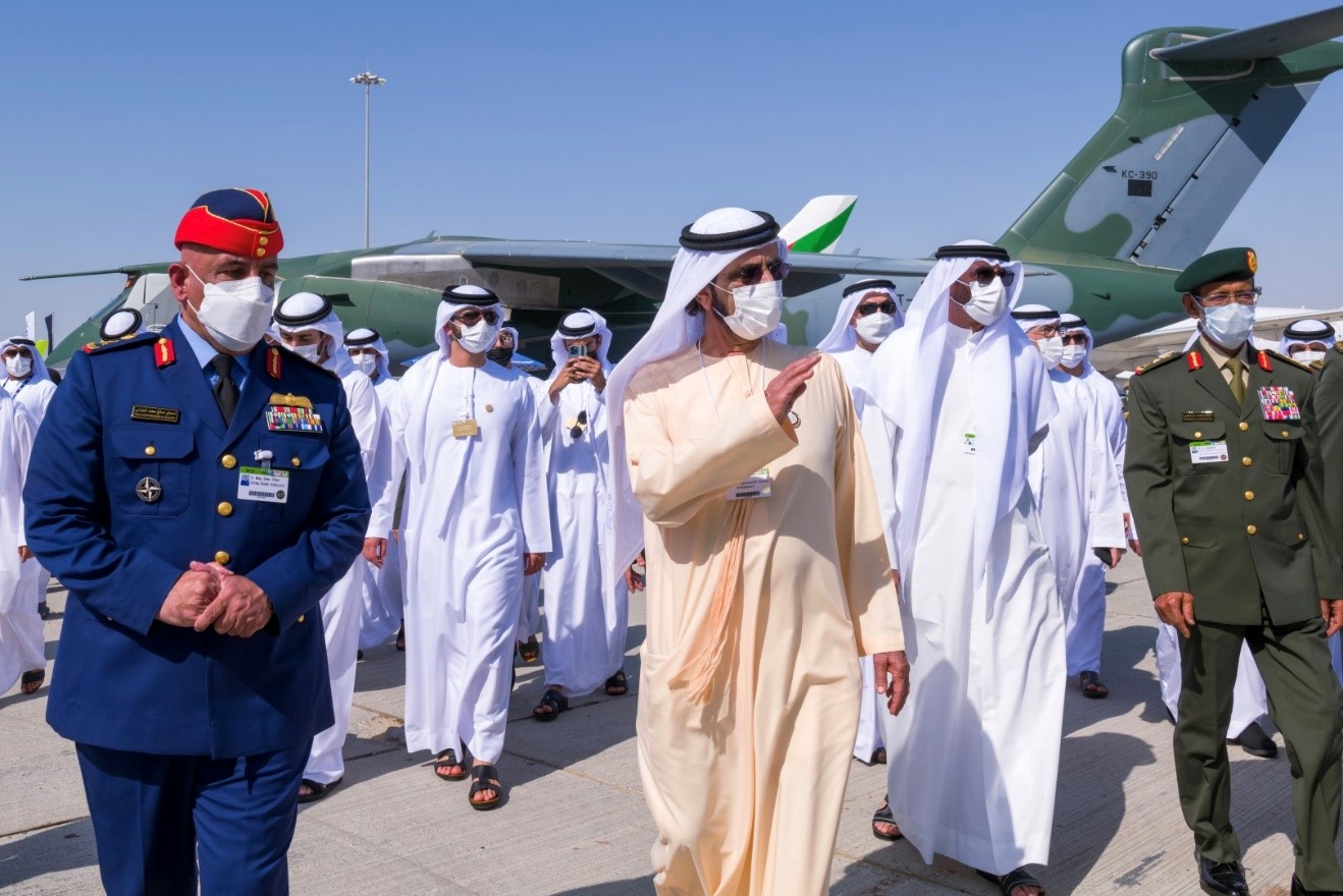 Mohammed bin Rashid tours Dubai Airshow 2021 exhibition