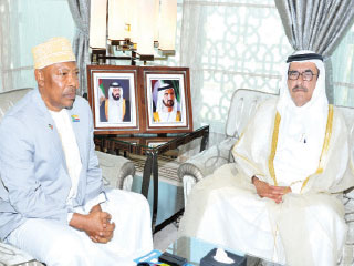 Hamdan bin Rashid receives consul of Republic of Marshall Islands