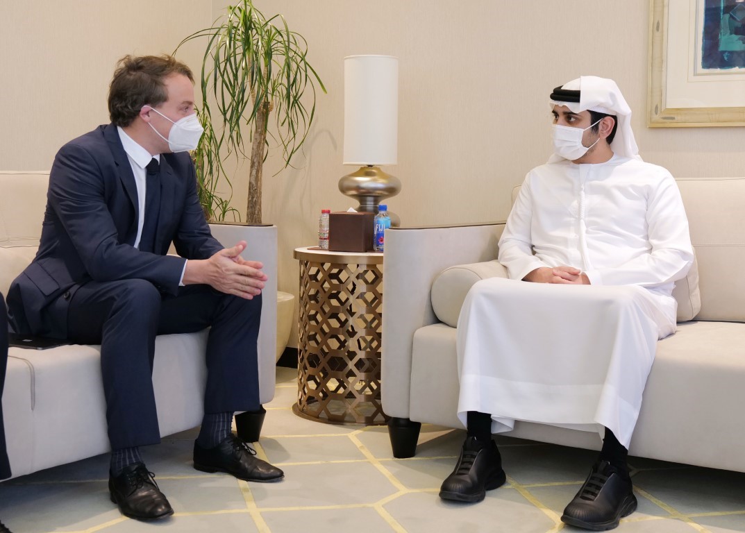 Maktoum bin Mohammed meets with Christian Klein, CEO of SAP SE
