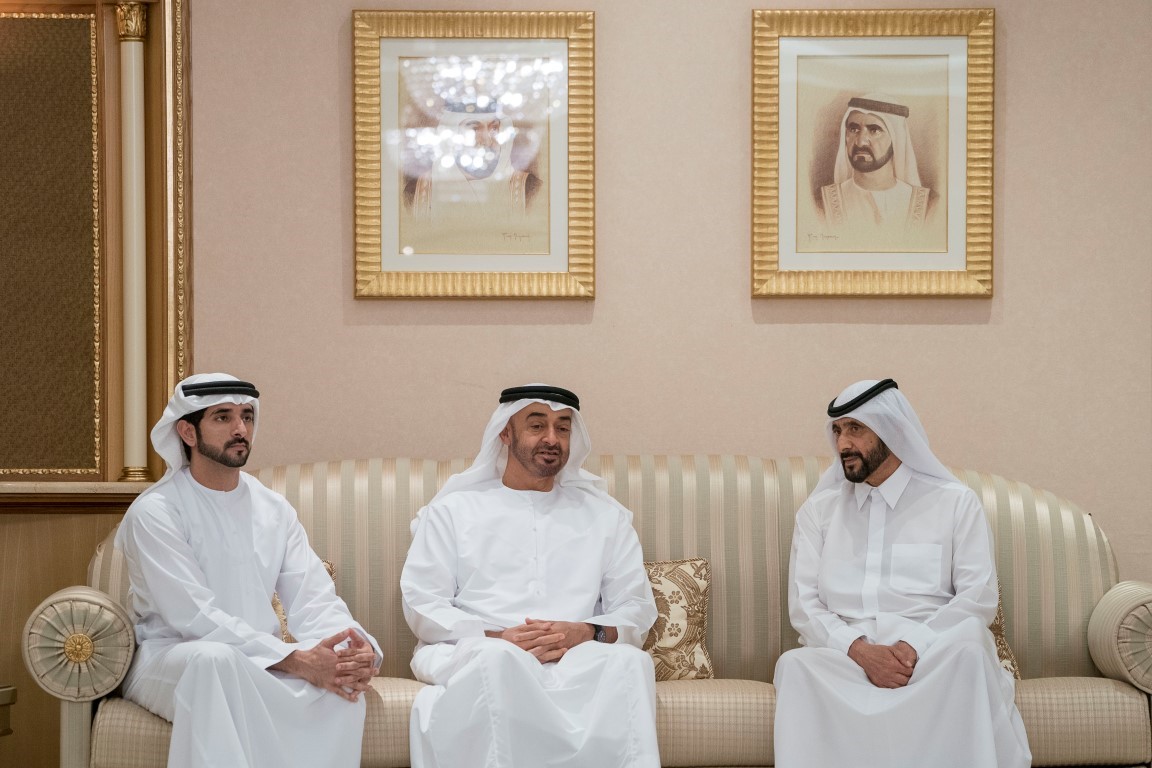 Mohamed bin Zayed, Sheikhs offer condolences on death of Sheikh Mansour bin Ahmed Ali Al Thani