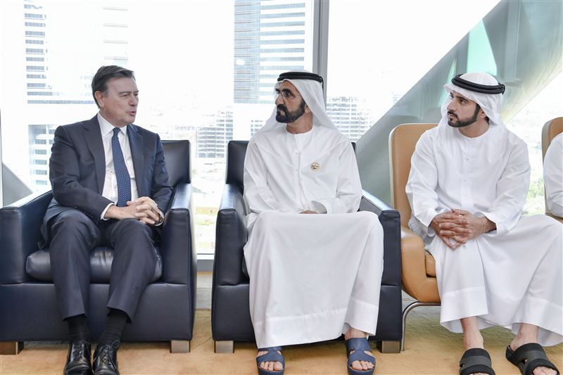 Mohammed bin Rashid receives Chairman of Standard Chartered and CEO of Barclays Group
