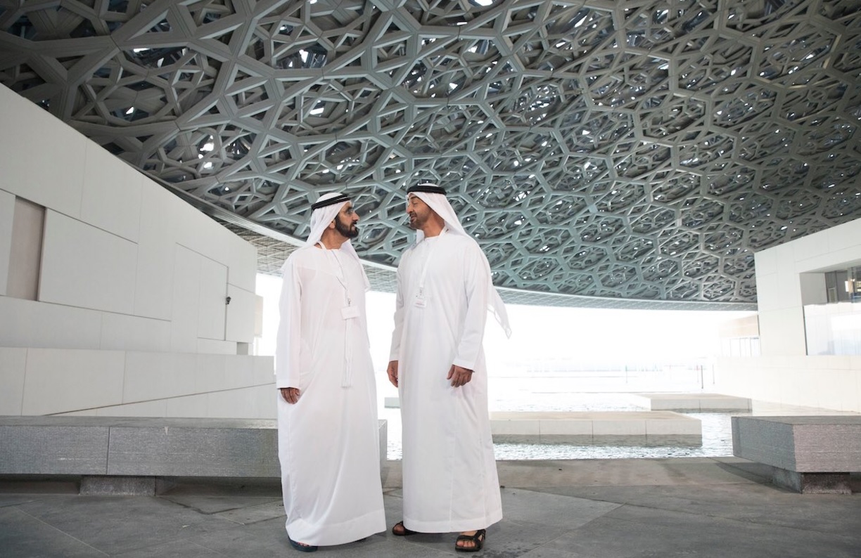 Mohammed bin Rashid and Mohammed bin Zayed visit Louvre Abu Dhabi museum