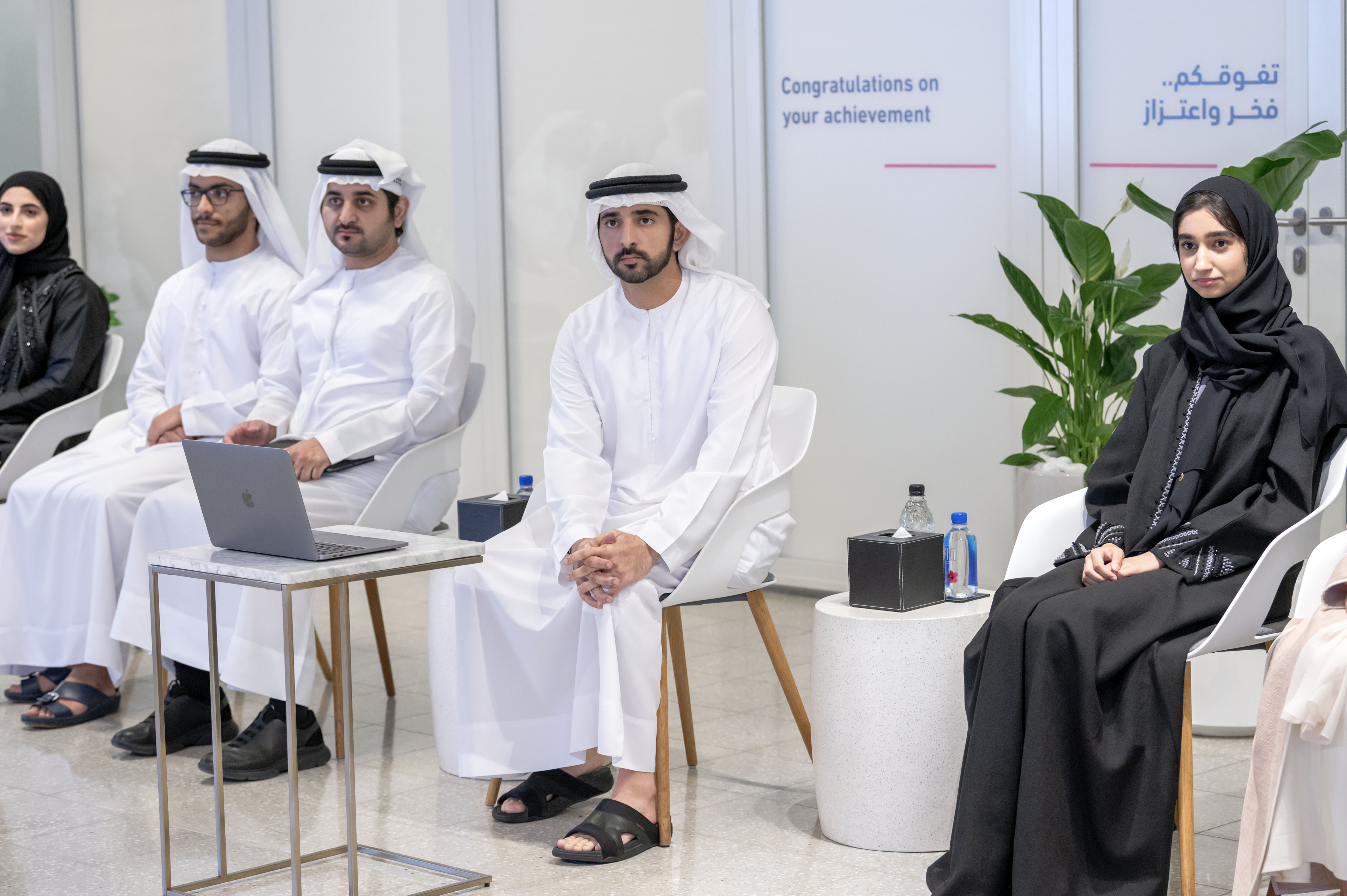 Hamdan bin Mohammed meets high achievers 