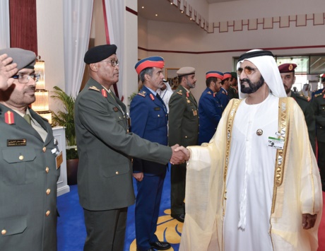 Mohammed bin Rashid receives participating presidents