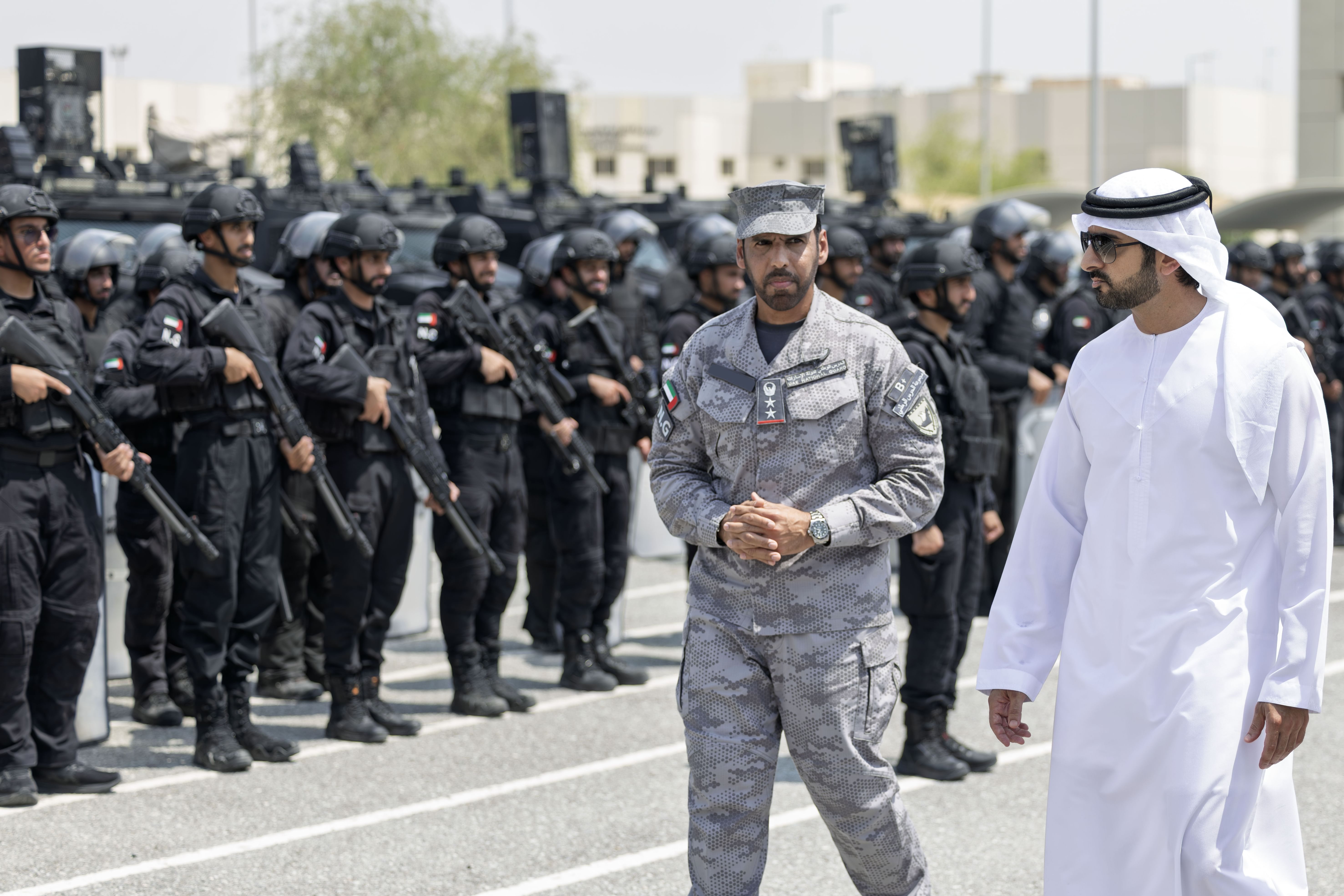 Hamdan bin Mohammed visits National Guard headquarters in Abu Dhabi