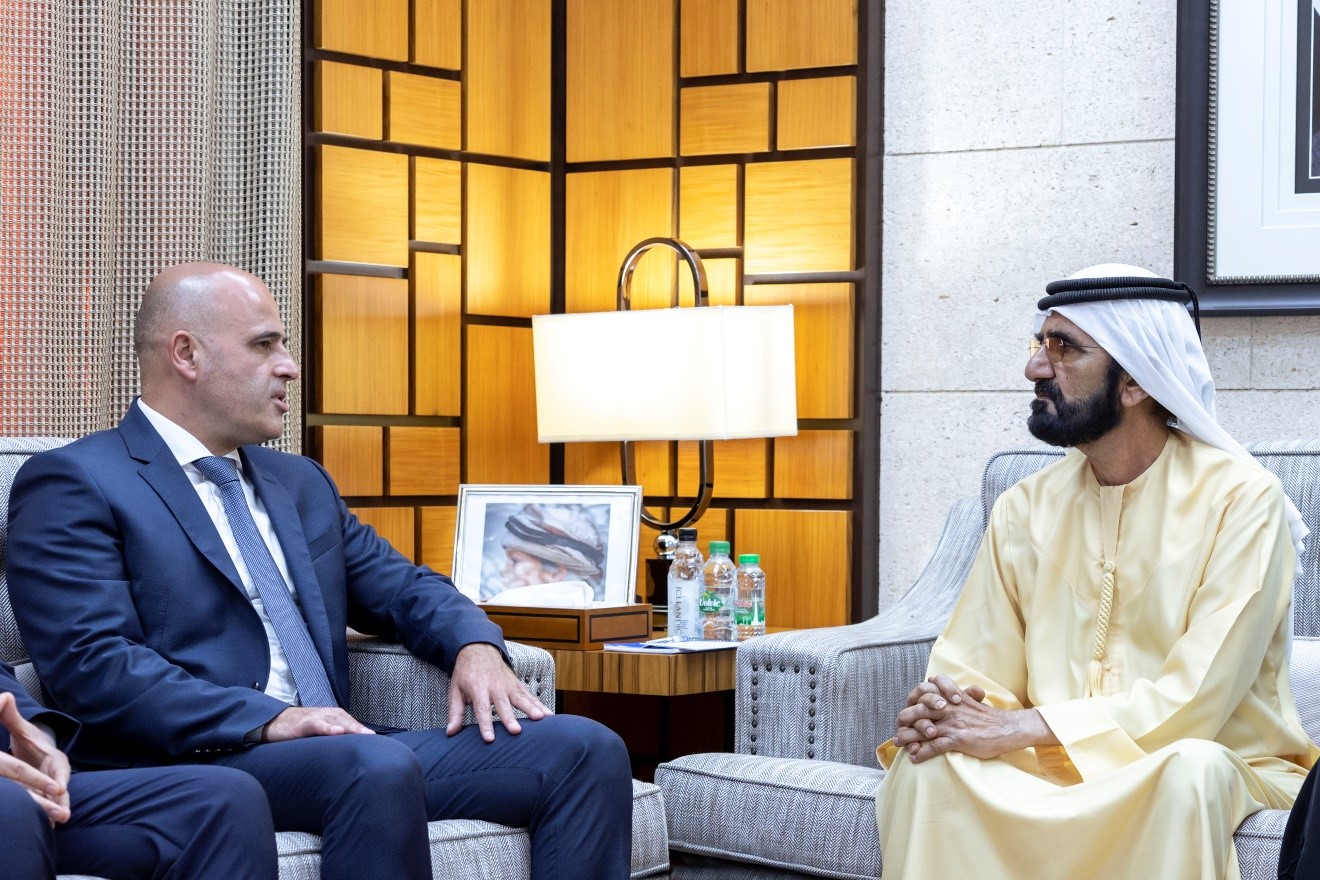 Mohammed bin Rashid receives Prime Minister of North Macedonia