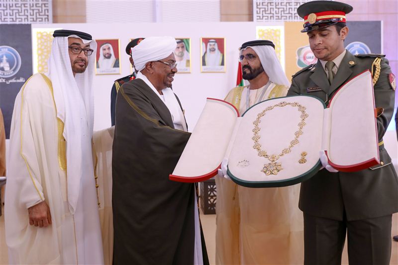 Mohammed bin Rashid and Mohammed bin Zayed receive delegate heads and members of participant countries at IDEX 2017