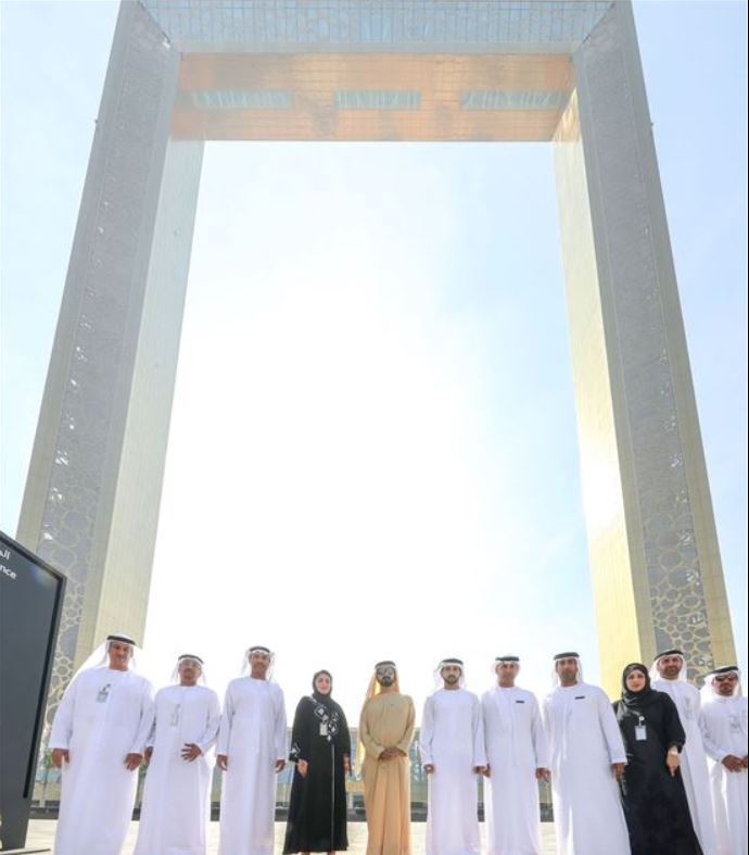 Mohammed bin Rashid visits Dubai Frame at Zabeel Park