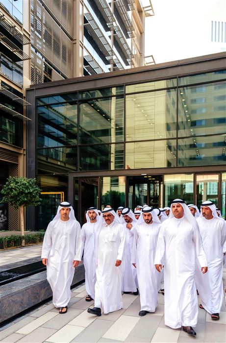 Hamdan bin Rashid inspects Dubai World Trade Centre expansion