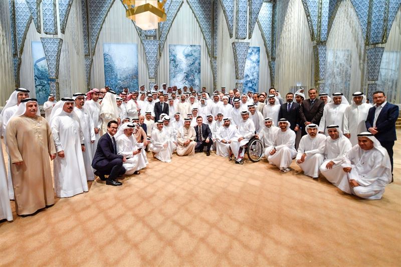 Mohammed bin Rashid receives media leaders at Ramadan reception