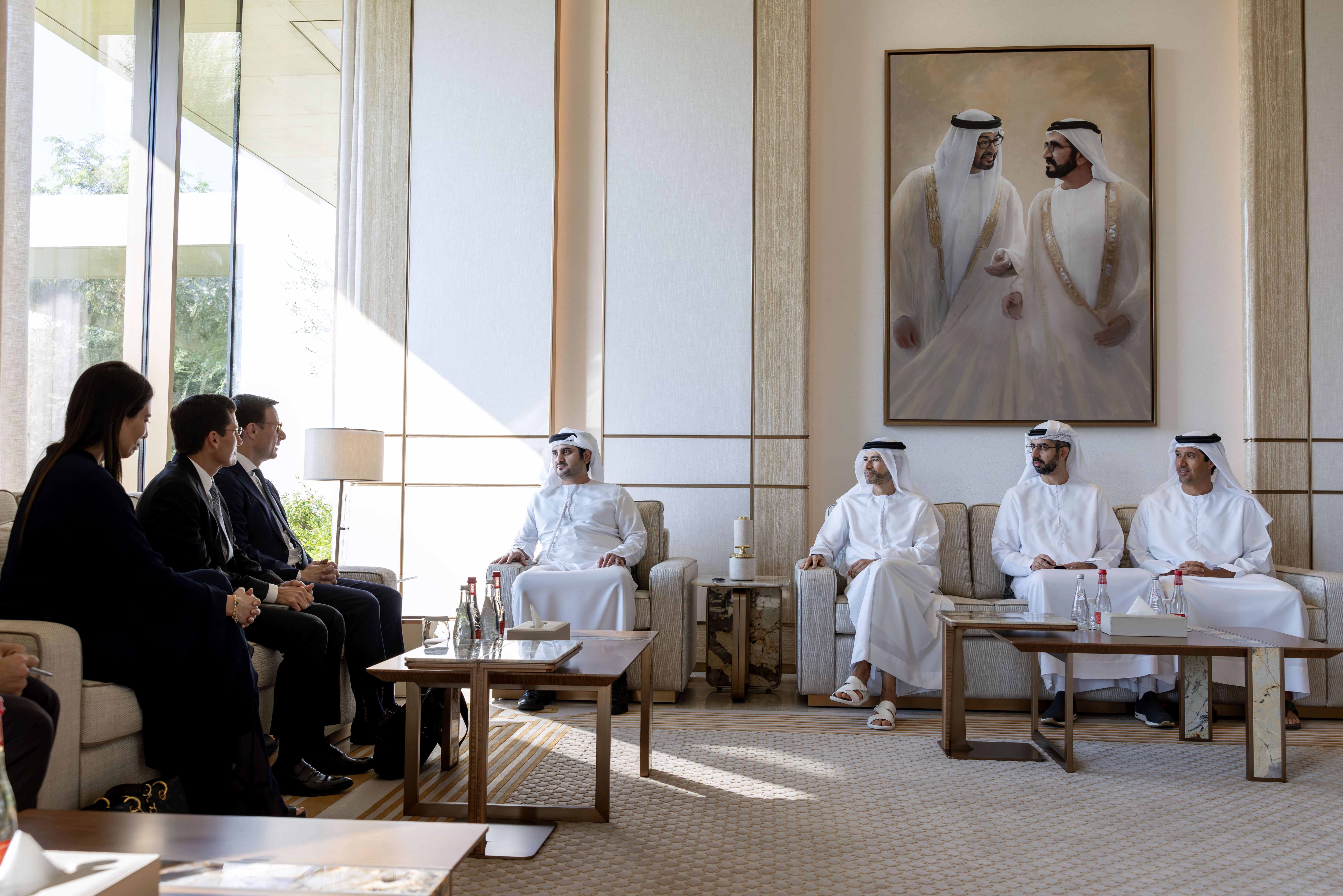 Maktoum bin Mohammed meets with Oliver Jenkyn, Group President, Global Markets, Visa