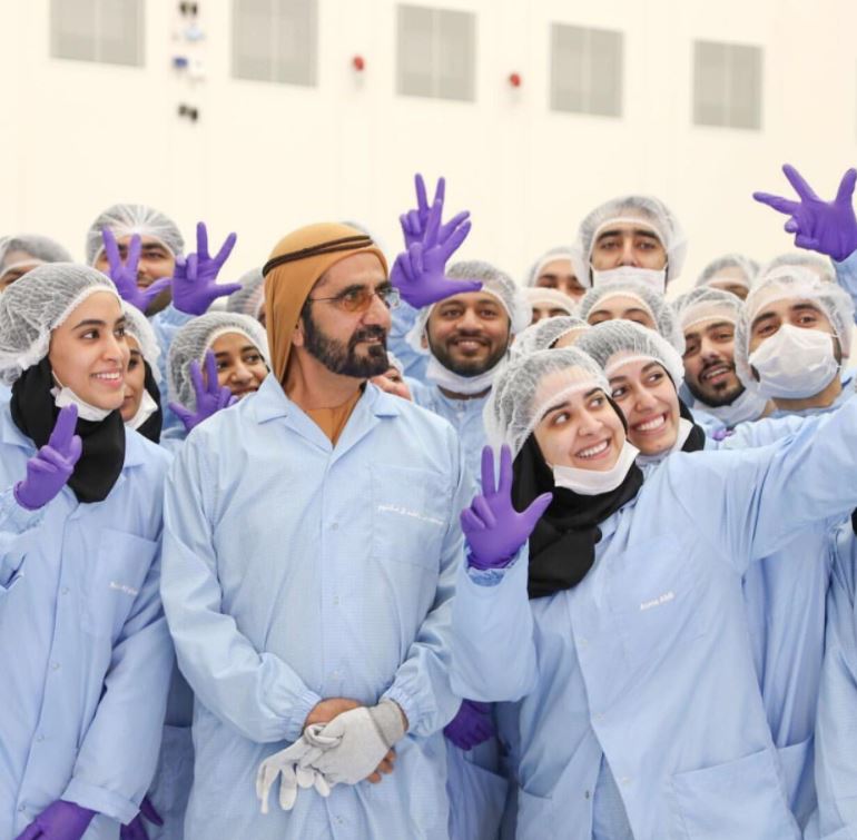 Mohammed bin Rashid inaugurates KhalifaSat first Emirati satellite fully built by Emirati hands