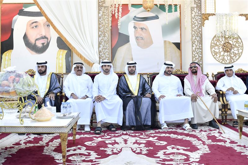 Hamdan and Maktoum bin Mohammed attend AL Ketbi weddings