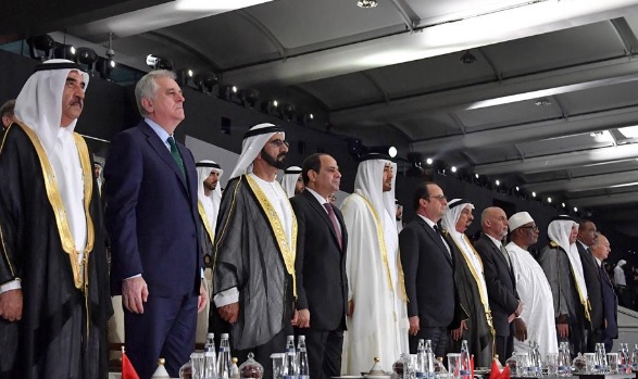 Mohammed bin Rashid, Mohammed bin Zayed, rulers and state guests witness the 45th National Day