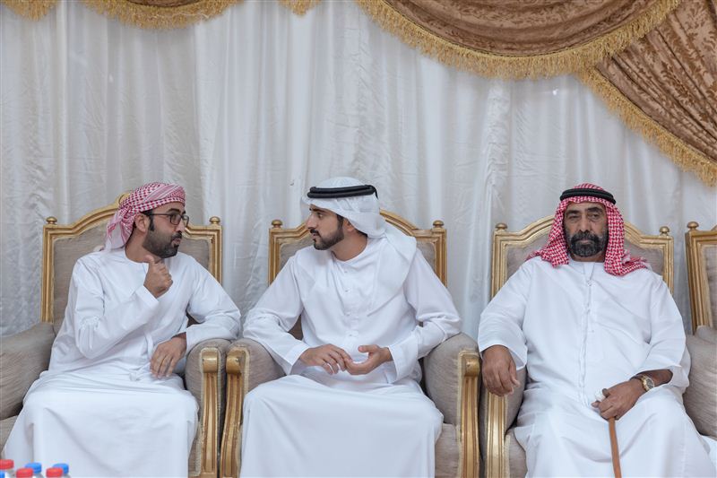 Hamdan bin Mohammed offers condolences on death of Nasser Mohammed Boukbi Al Mansouri