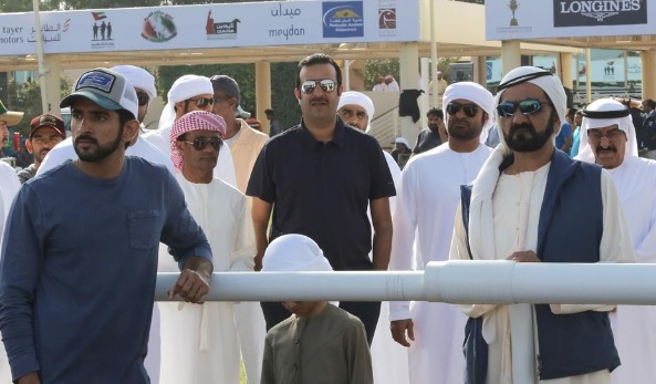 Mohammed bin Rashid attends the  Ride for Private Stables at Endurance Cup at Seih Al Salam