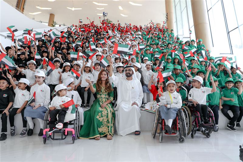 Mohammed bin Rashid hoists the UAE Flag Day at Union House