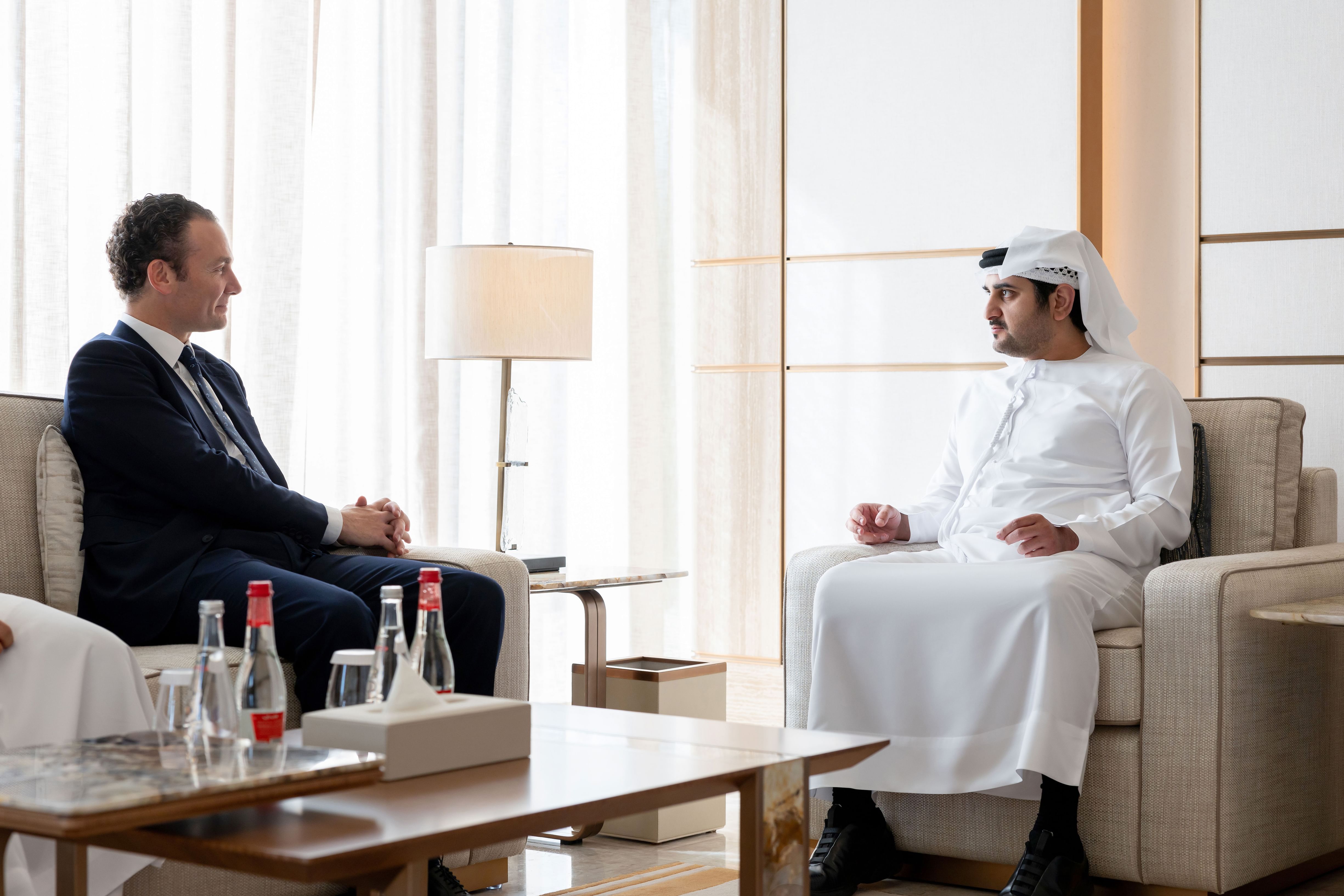 Maktoum bin Mohammed meets with Executive Chairman of Rothschild & Co