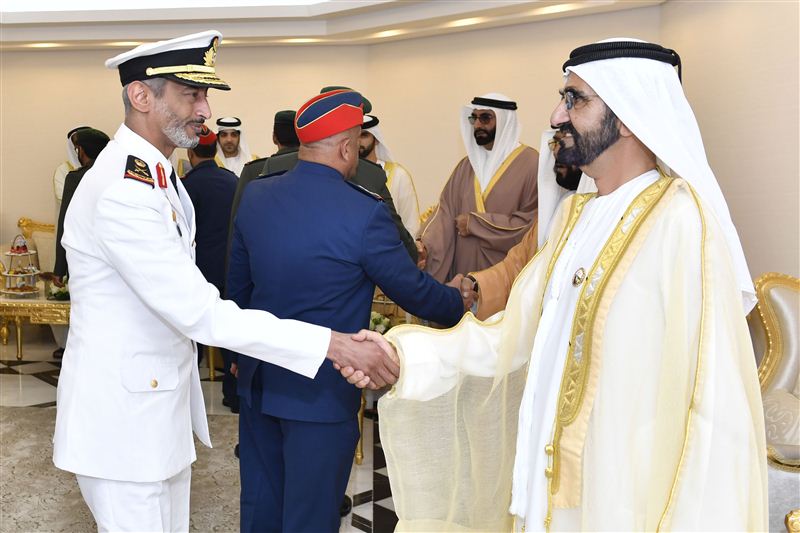 Mohammed bin Rashid receives ambassadors and military attaches