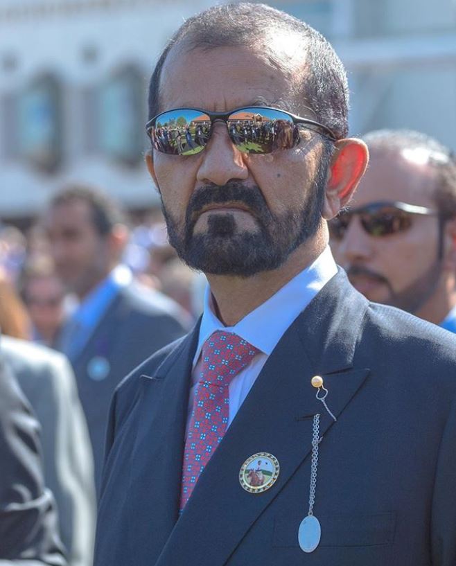 Mohammed bin Rashid attends English 1000 Guineas Stakes race