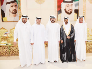 Maktoum bin Mohammed Attends the Wedding Ceremony of the Son of Al-Subaiee Al Kennedy to the Daughter of Saeed Al Falasi