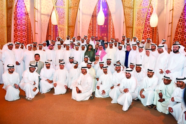 Mohammed bin Rashid meets media personalities During a Ramadan Evening 