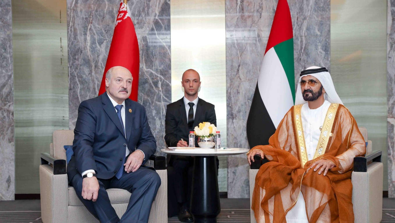 Mohammed bin Rashid meets President of Belarus