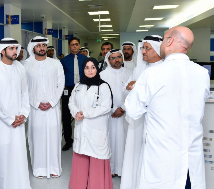 Hamdan bin Mohammed visits Emergency & Trauma Centre at Rashid Hospital