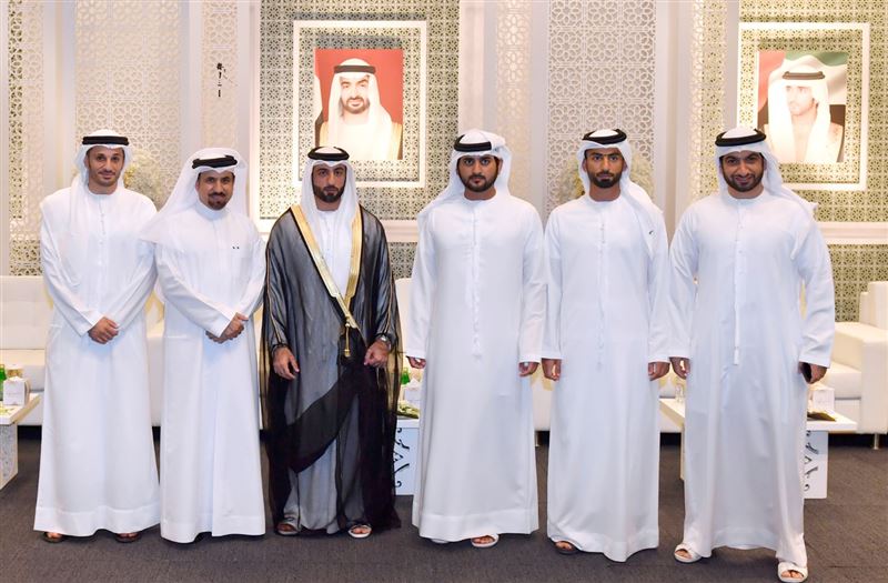 Maktoum bin Mohammed attends the wedding ceremonies of Al Rostamani and Al Sumaiti