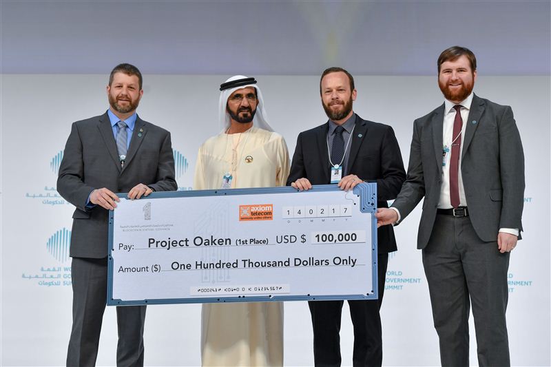 Mohammed bin Rashid honors the winders of The World GovTechioneers Race