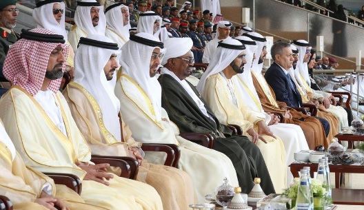 Mohammed bin Rashid and Mohammed bin Zayed attend "DEX 2017" opening ceremony