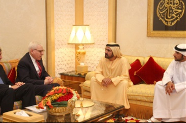 محمد بن راشد يزور حاكم الفجيرة بقصر الرميلة