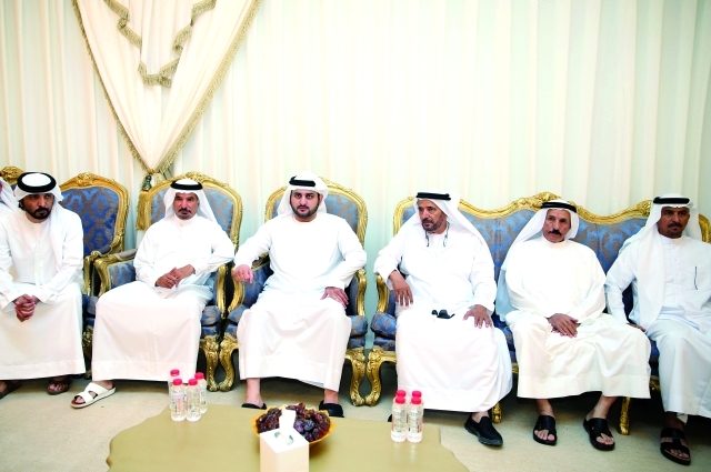 Maktoum bin Mohammed offers condolences to Ahmed Hareb on his mother’s death