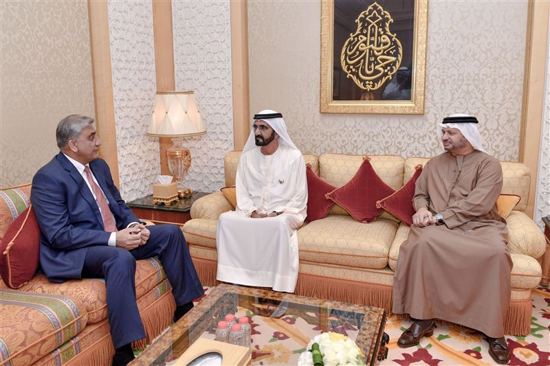 Mohammed bin Rashid receives Pakistan's Chief of Army Staff and his accompanying delegation