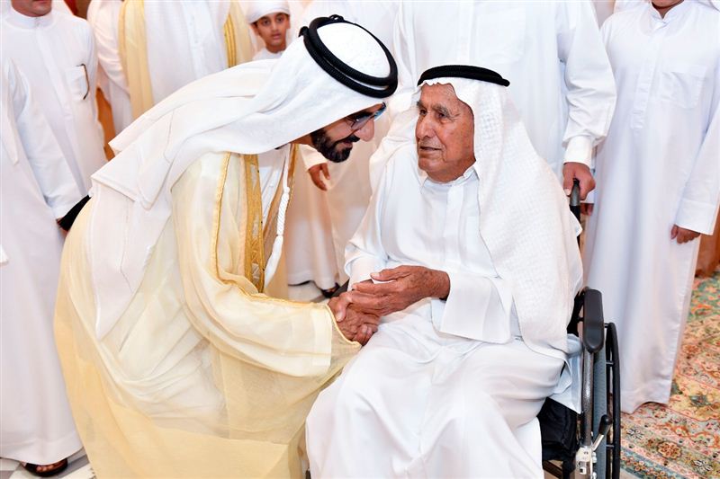 Mohammed bin Rashid receives congratulators on Eid Al Fitr 